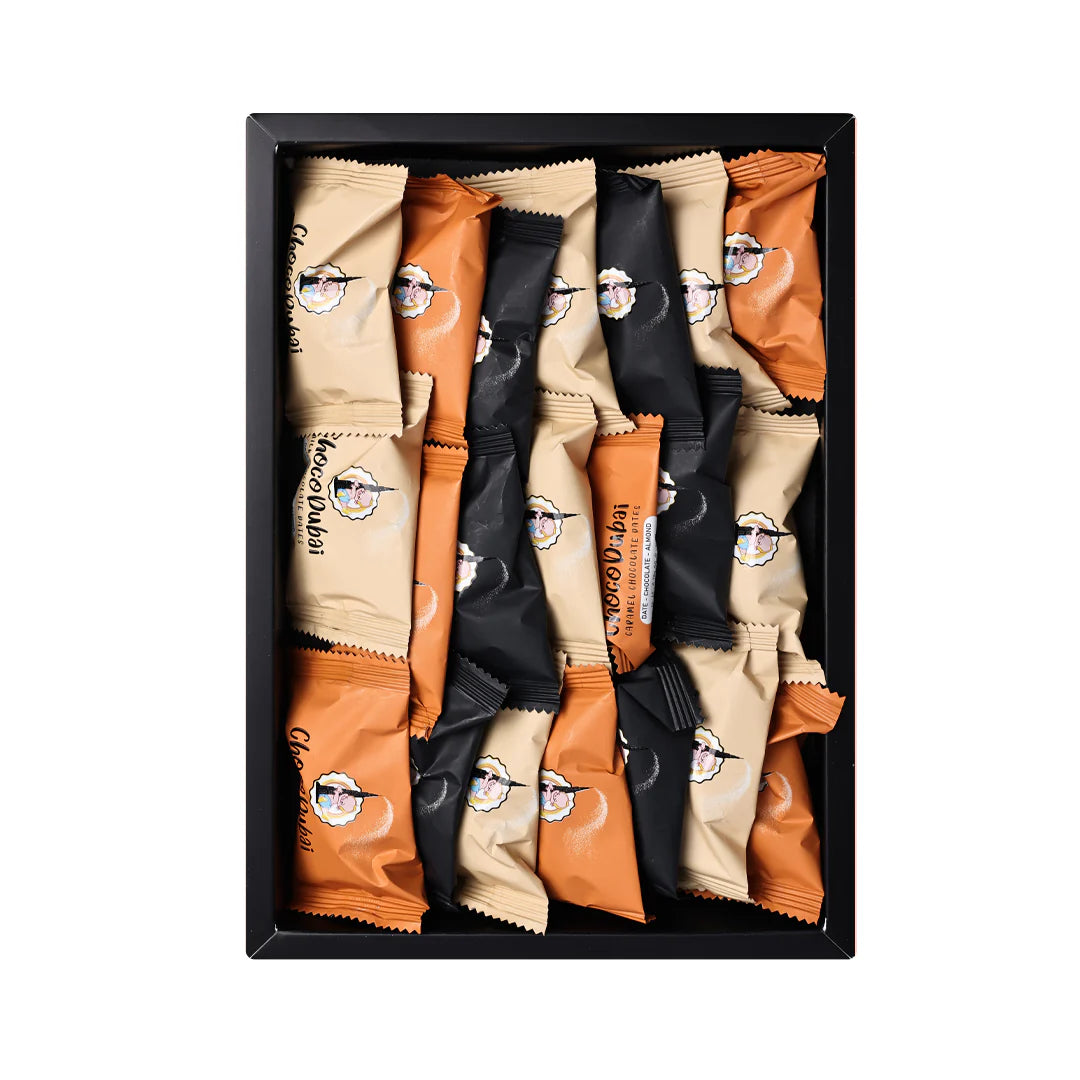 Choco Dubai Premium Chocolate Dates: Dark, Milk & Caramel 250g