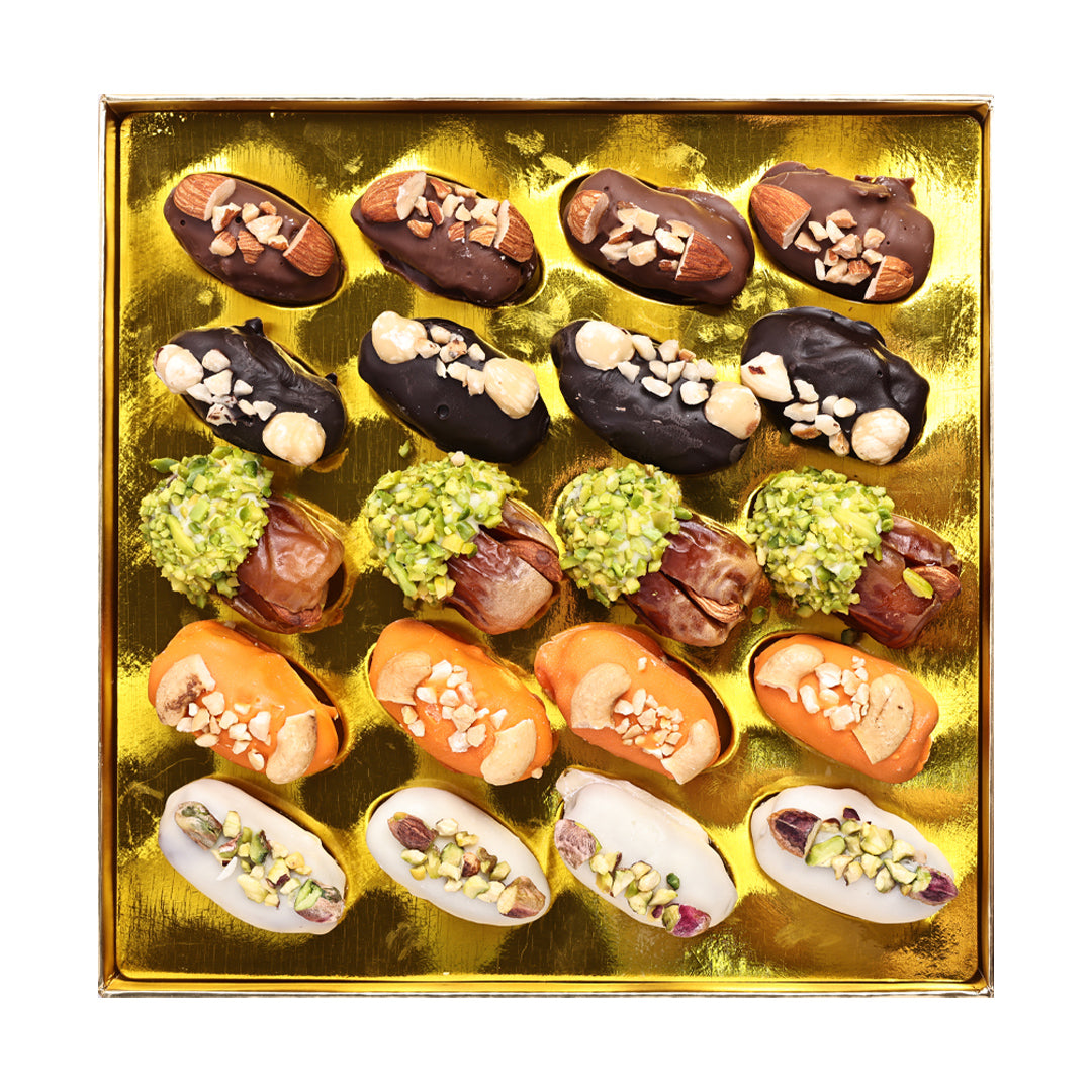 Chocolate Covered Dates with Nuts