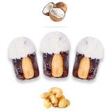 Luxury Khedri Dates Stuffed with Nuts & Half-Dipped in Coconut Chocolate