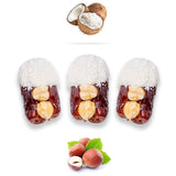 Luxury Khedri Dates Stuffed with Nuts & Half-Dipped in Coconut Chocolate