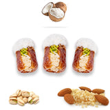 Luxury Sagi Dates Stuffed with Nuts & Half-Dipped in Coconut Chocolate