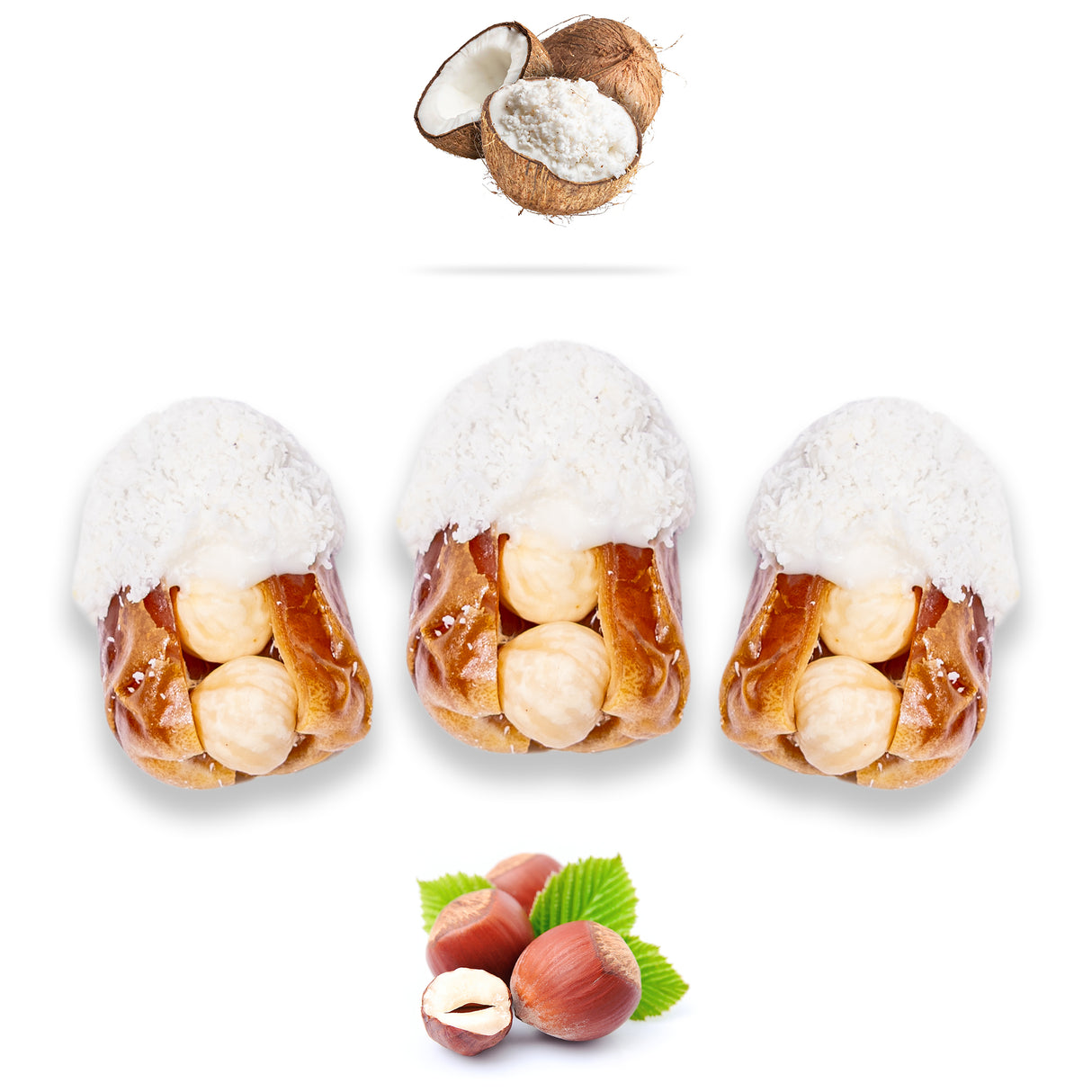 Luxury Sagi Dates Stuffed with Nuts & Half-Dipped in Coconut Chocolate