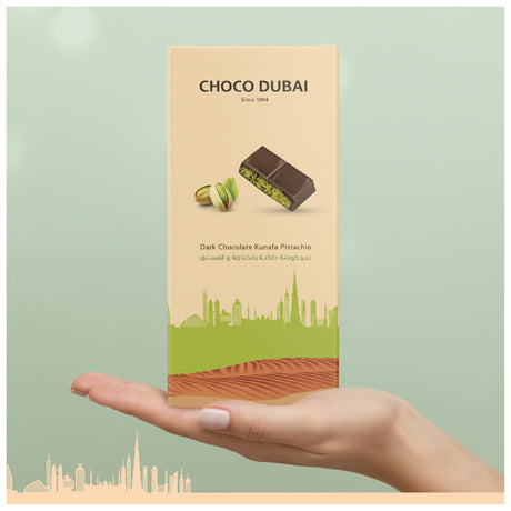 Dark Chocolate Kunafa Pistachio 100GM