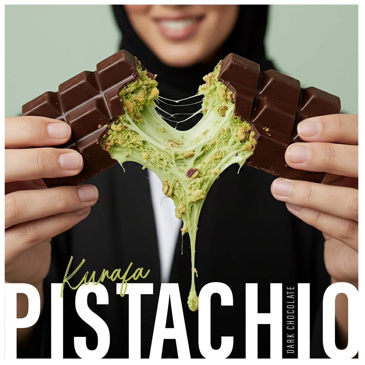 Dark Chocolate Kunafa Pistachio 100GM