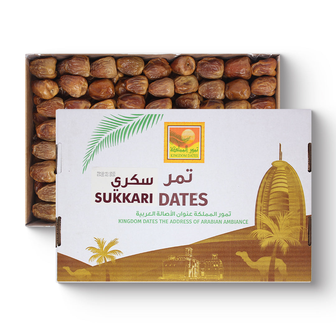 Sukkari Al Qasim Semi Dry Dates-Offer 3KG Box