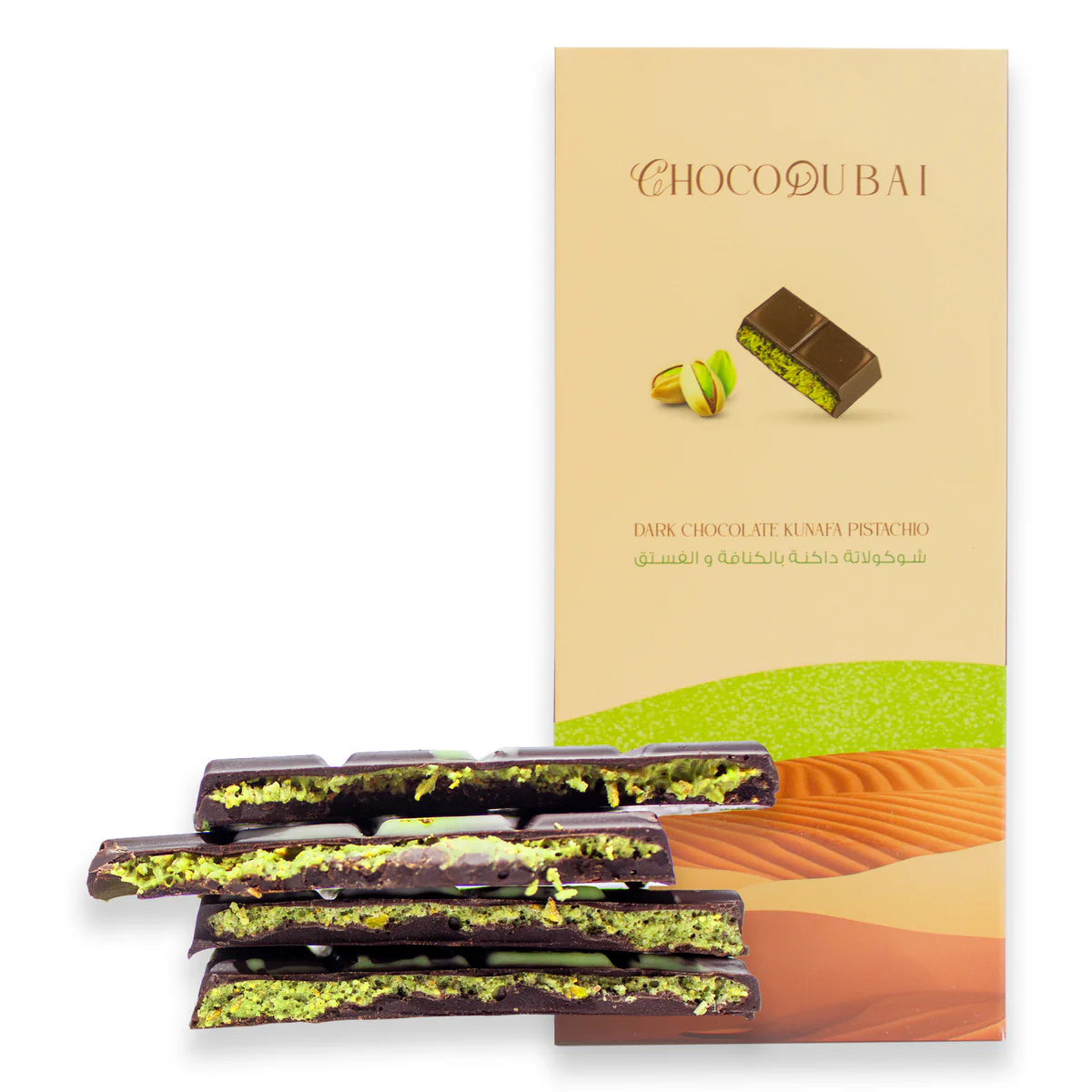 Dark Chocolate Kunafa Pistachio 100 GM