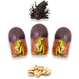 Luxury Sagi Dates Stuffed with Nuts & Half-Dipped in Dark Chocolate