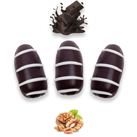 Coffee Chocolate Dates Stuffed With Nuts - Full Dipped