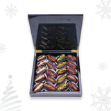 Majdoul Dates with Nuts – Piano-Finish Carbon Wooden Gift Box
