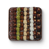 Half-Coated Dates Tray – Assorted Gourmet Chocolate & Nut Delights