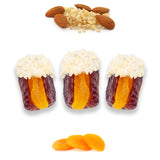 Luxury Khedri Dates Stuffed with Nuts & Half-Dipped in Almond Chocolate