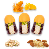 Luxury Khedri Dates Stuffed with Nuts & Half-Dipped in Mango Chocolate