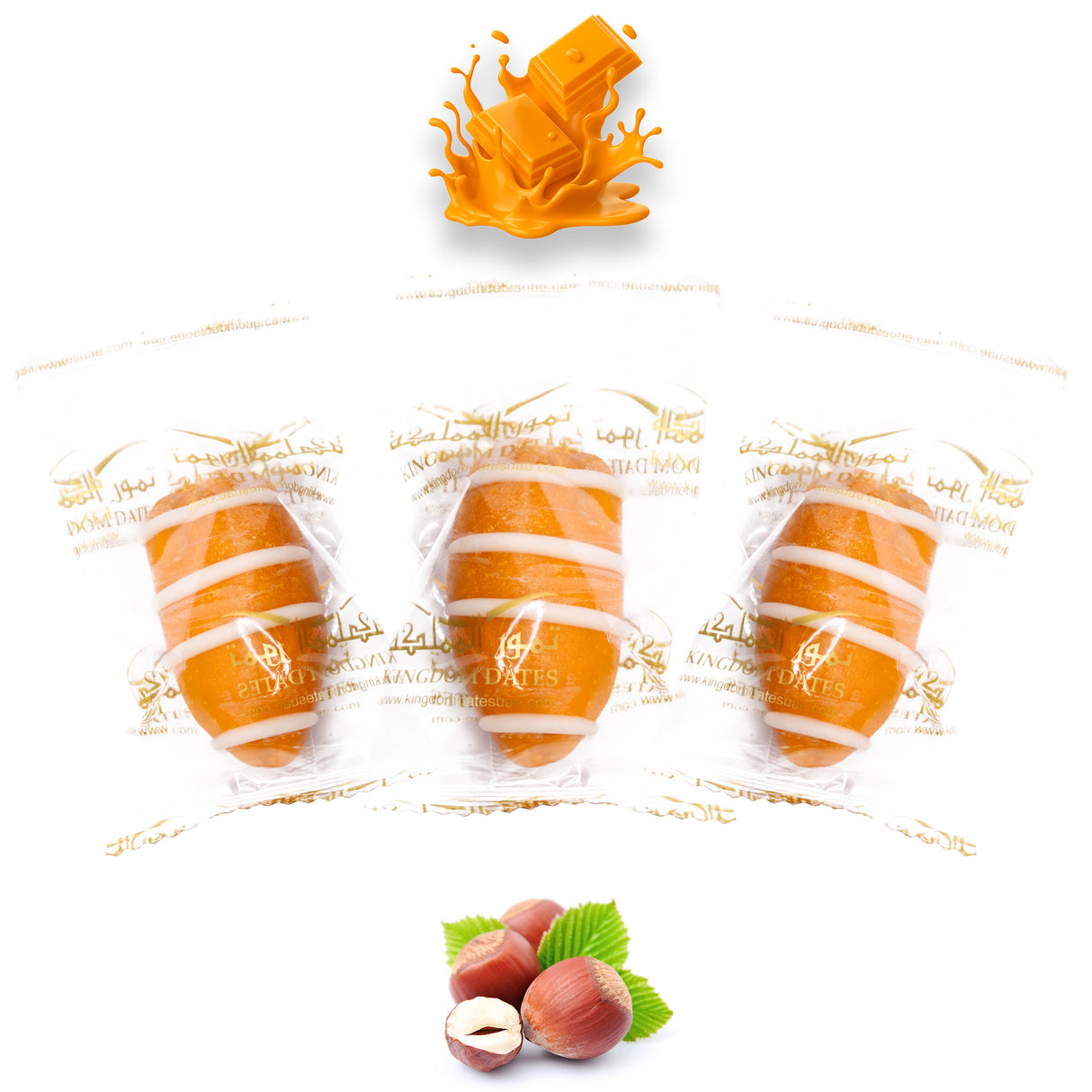 Mango Chocolate Dates Stuffed With Nuts (Wrapped)