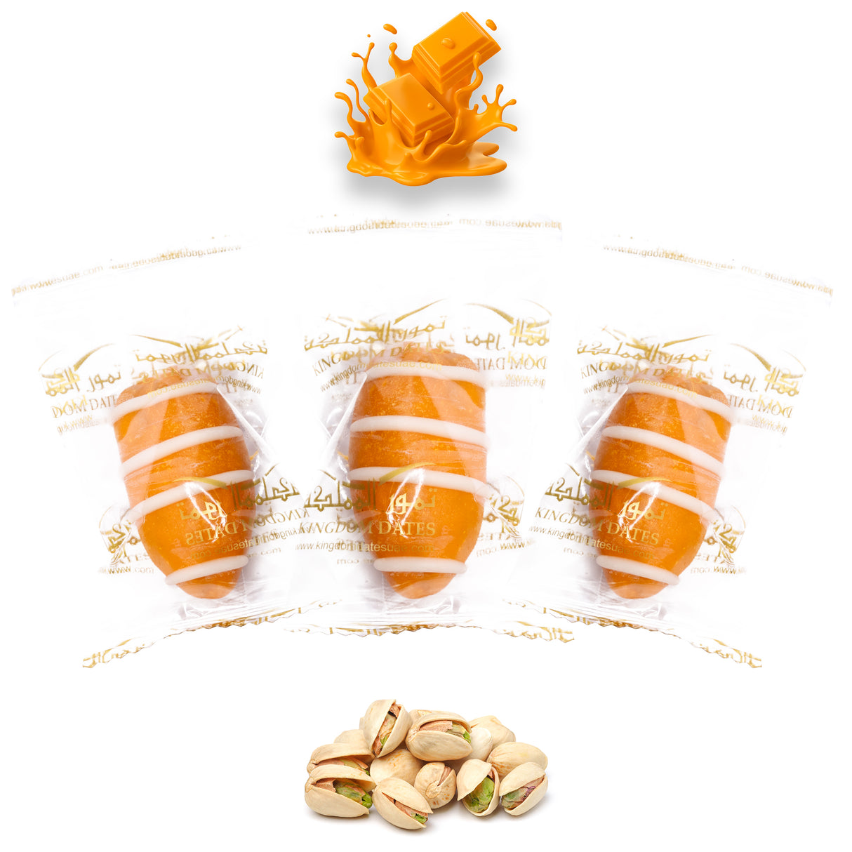 Mango Chocolate Dates Stuffed With Nuts (Wrapped)