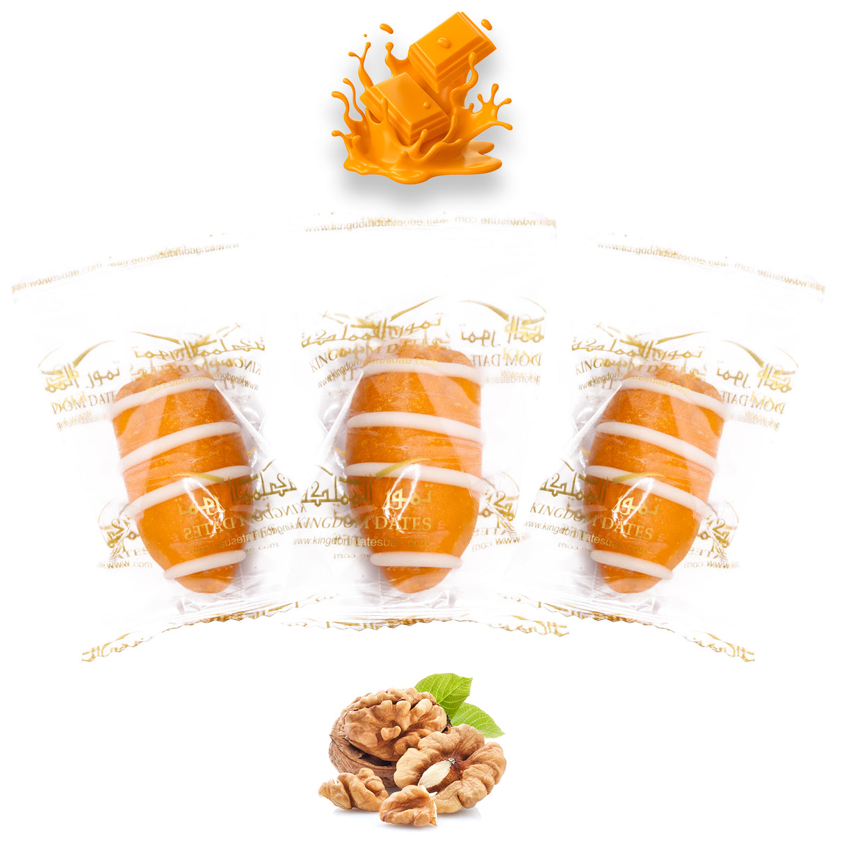 Mango Chocolate Dates Stuffed With Nuts (Wrapped)