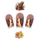 Luxury Khedri Dates Stuffed with Nuts & Half-Dipped in Milk Chocolate