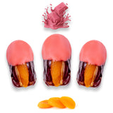 Luxury Khedri Dates Stuffed with Nuts & Half-Dipped in Ruby Chocolate