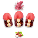 Luxury Khedri Dates Stuffed with Nuts & Half-Dipped in Ruby Chocolate