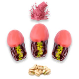 Luxury Khedri Dates Stuffed with Nuts & Half-Dipped in Ruby Chocolate