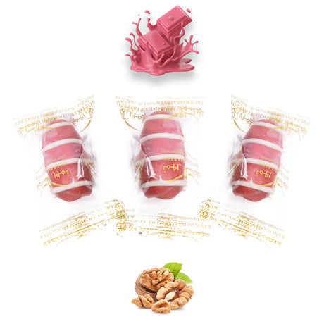 Ruby Chocolate Dates Stuffed With Nuts (Wrapped)