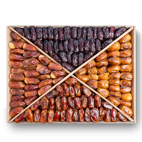4 kg Assorted Dates Box (Sukkari, Safawi, Sagi, and Sultan Dates) Offer