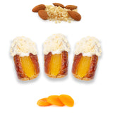 Luxury Sagi Dates Stuffed with Nuts & Half-Dipped in Almond Chocolate