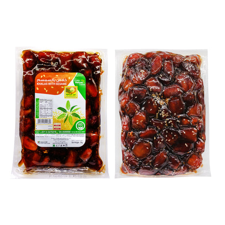 Khalas with Sesame Vaccum Dates offer 8 Pcs