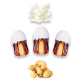 Luxury Khedri Dates Stuffed with Nuts & Half-Dipped in Vanilla Chocolate