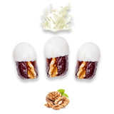 Luxury Khedri Dates Stuffed with Nuts & Half-Dipped in Vanilla Chocolate