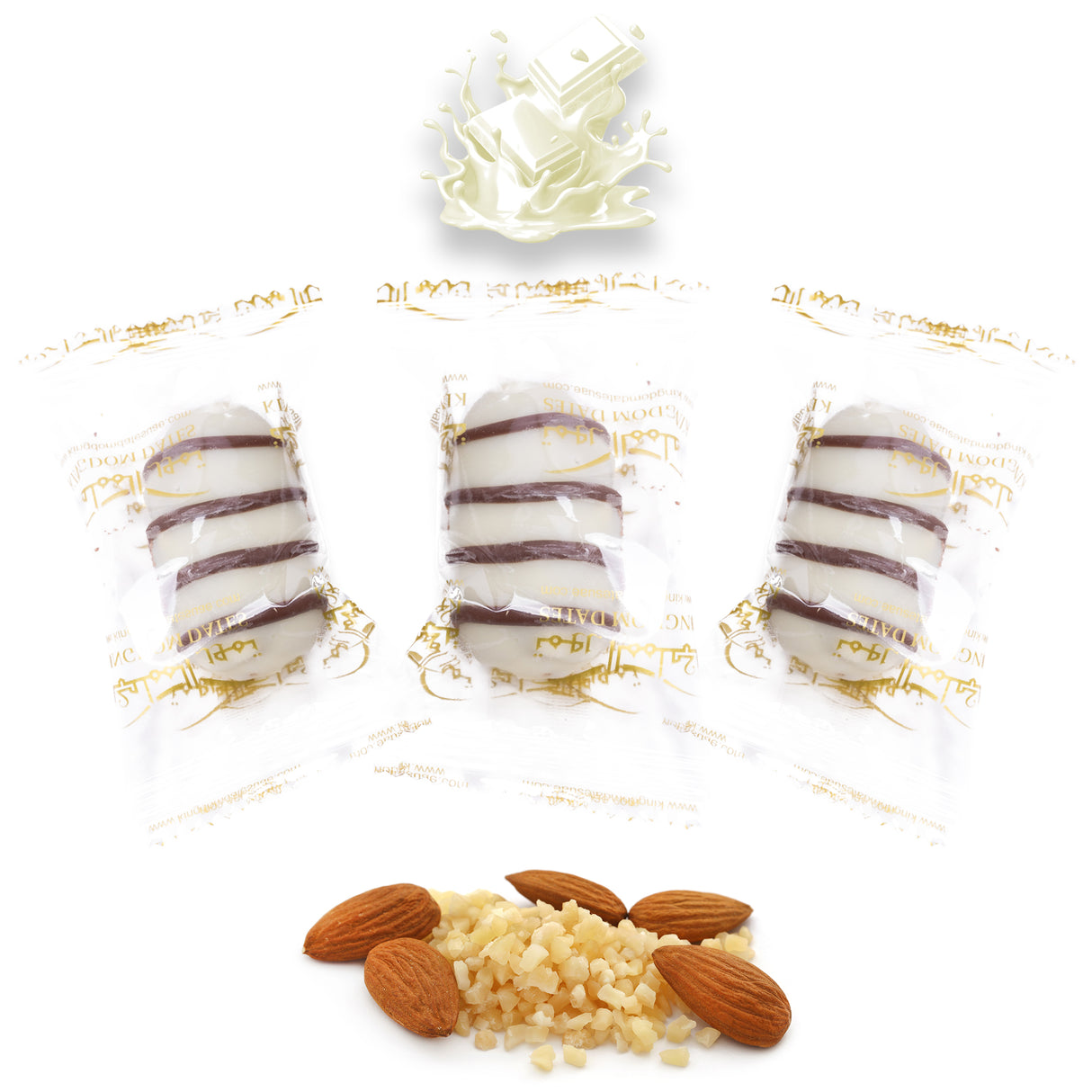 Vanilla Chocolate Dates Stuffed With Nuts (Wrapped)