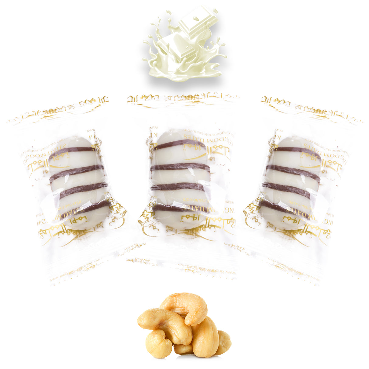 Vanilla Chocolate Dates Stuffed With Nuts (Wrapped)