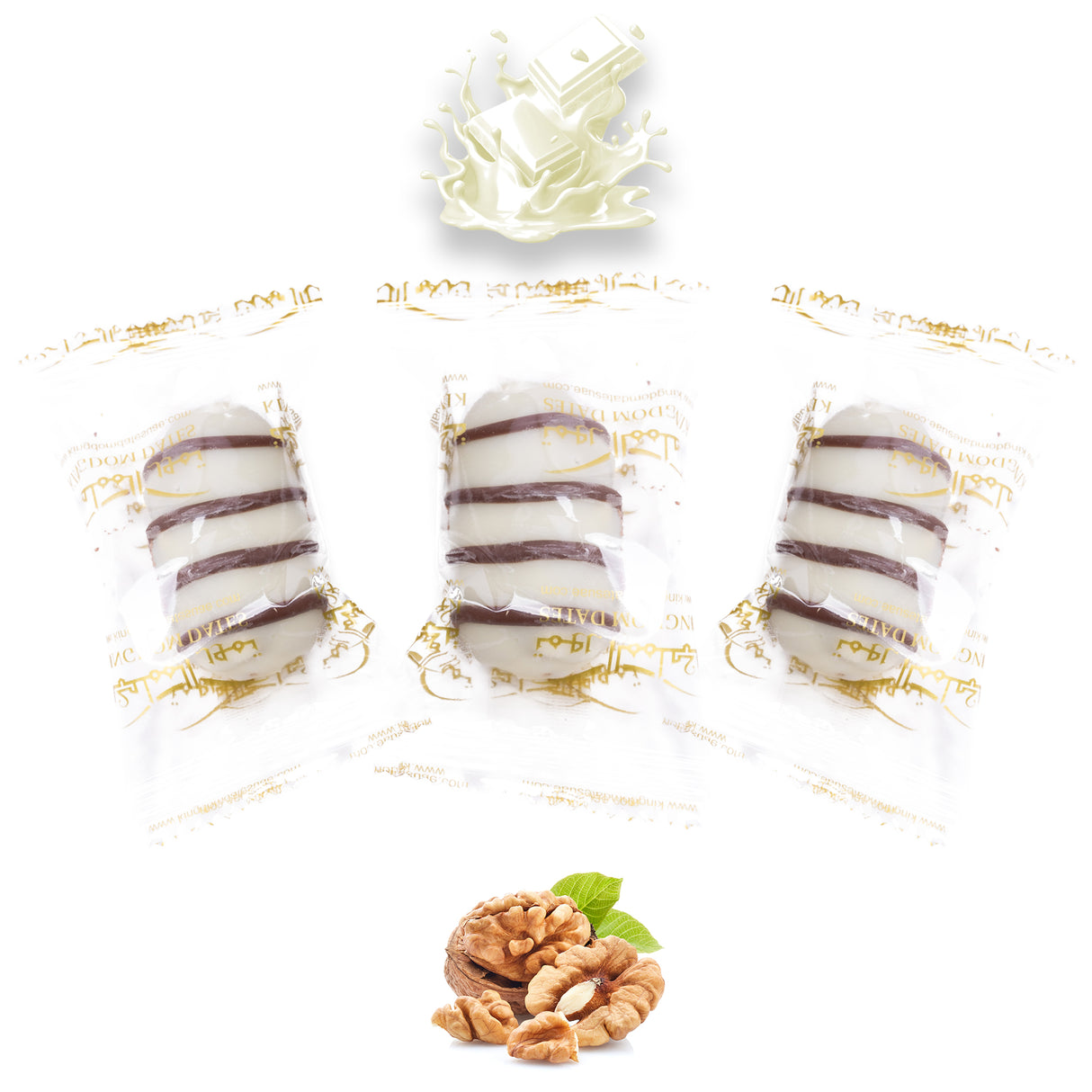 Vanilla Chocolate Dates Stuffed With Nuts (Wrapped)