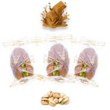 Luxury Sagi Dates Stuffed with Nuts & Half-Dipped in Caramel Chocolate (Wrapped)