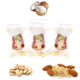 Luxury Sagi Dates Stuffed with Nuts & Half-Dipped in Coconut Chocolate (Wrapped)