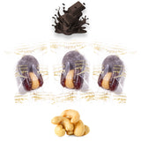 Luxury Khedri Dates Stuffed with Nuts & Half-Dipped in Coffee Chocolate (Wrapped)
