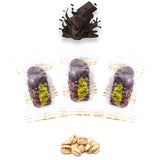 Luxury Khedri Dates Stuffed with Nuts & Half-Dipped in Coffee Chocolate (Wrapped)