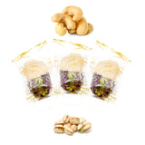 Luxury Khedri Dates Stuffed with Nuts & Half-Dipped in Cashew Chocolate (Wrapped)