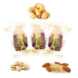 Luxury Khedri Dates Stuffed with Nuts & Half-Dipped in Cashew Chocolate (Wrapped)