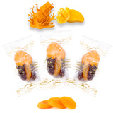 Luxury Khedri Dates Stuffed with Nuts & Half-Dipped in Mango Chocolate (Wrapped)