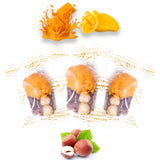 Luxury Khedri Dates Stuffed with Nuts & Half-Dipped in Mango Chocolate (Wrapped)