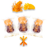 Luxury Khedri Dates Stuffed with Nuts & Half-Dipped in Mango Chocolate (Wrapped)