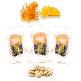 Luxury Khedri Dates Stuffed with Nuts & Half-Dipped in Mango Chocolate (Wrapped)