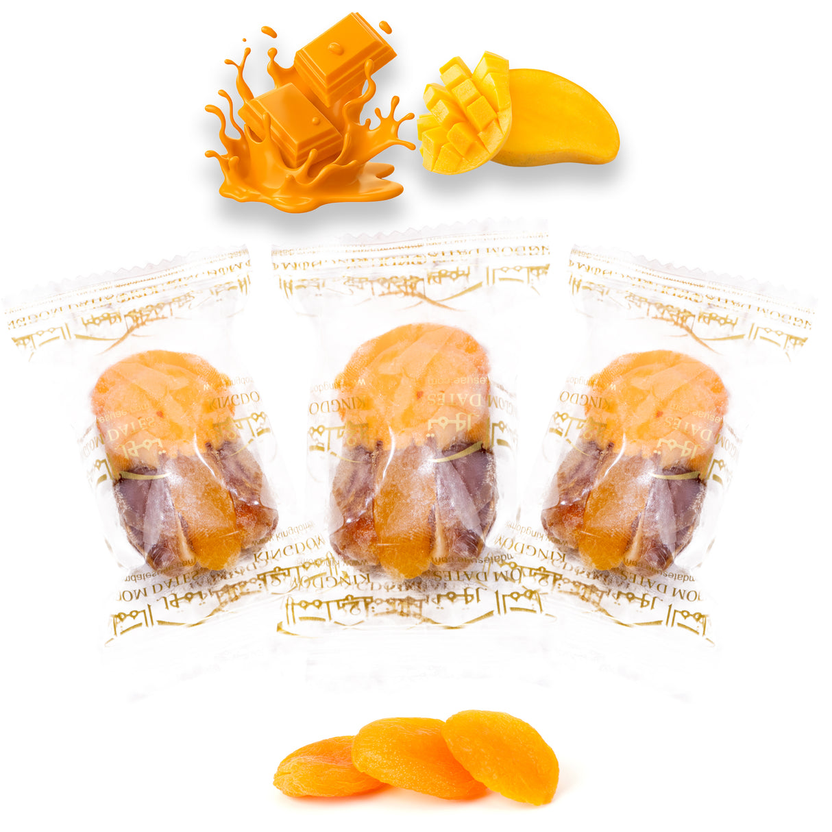 Luxury Sagi Dates Stuffed with Nuts & Half-Dipped in Mango Chocolate (Copy)
