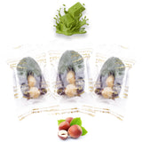 Luxury Khedri Dates Stuffed with Nuts & Half-Dipped in Matcha Chocolate (Wrapped)