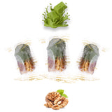 Luxury Sagi Dates Stuffed with Nuts & Half-Dipped in Matcha Chocolate (Wrapped)