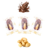 Luxury Khedri Dates Stuffed with Nuts & Half-Dipped in Milk Chocolate (Wrapped)