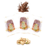 Luxury Sagi Dates Stuffed with Nuts & Half-Dipped in Milk Chocolate (Wrapped)