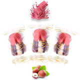 Luxury Khedri Dates Stuffed with Nuts & Half-Dipped in Ruby Chocolate (Wrapped)