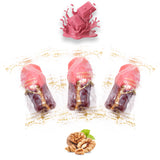 Luxury Khedri Dates Stuffed with Nuts & Half-Dipped in Ruby Chocolate (Wrapped)
