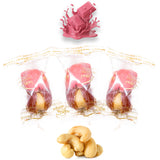 Luxury Sagi Dates Stuffed with Nuts & Half-Dipped in Ruby Chocolate (Wrapped)